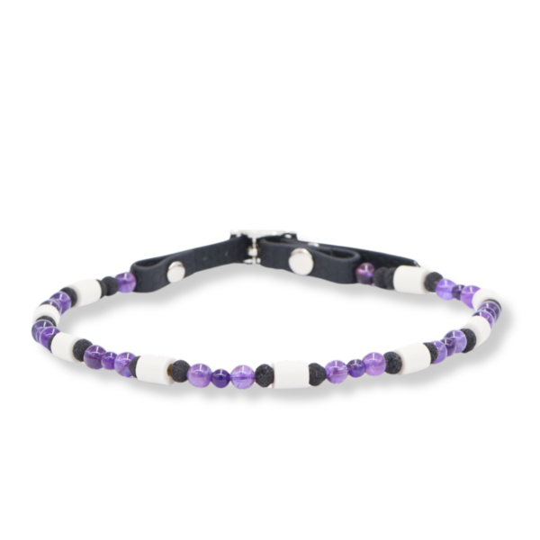 “Relax“ EM-Keramikkette mit Amethyst und Lava